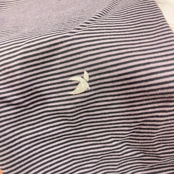 Glyder Striped Cropped Legging White Black Stripe - Picture 9 of 11